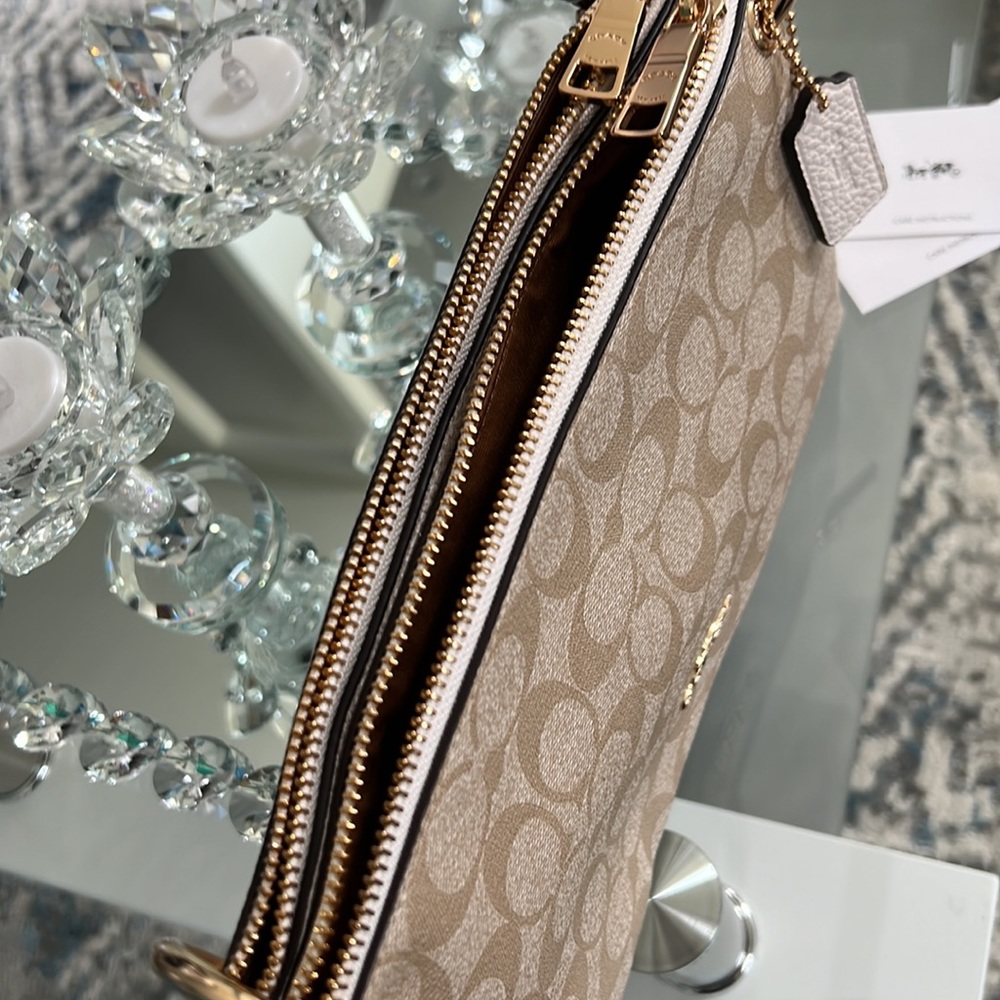 Mia Crossbody In Signature Canvas (Coach 76646) Gem